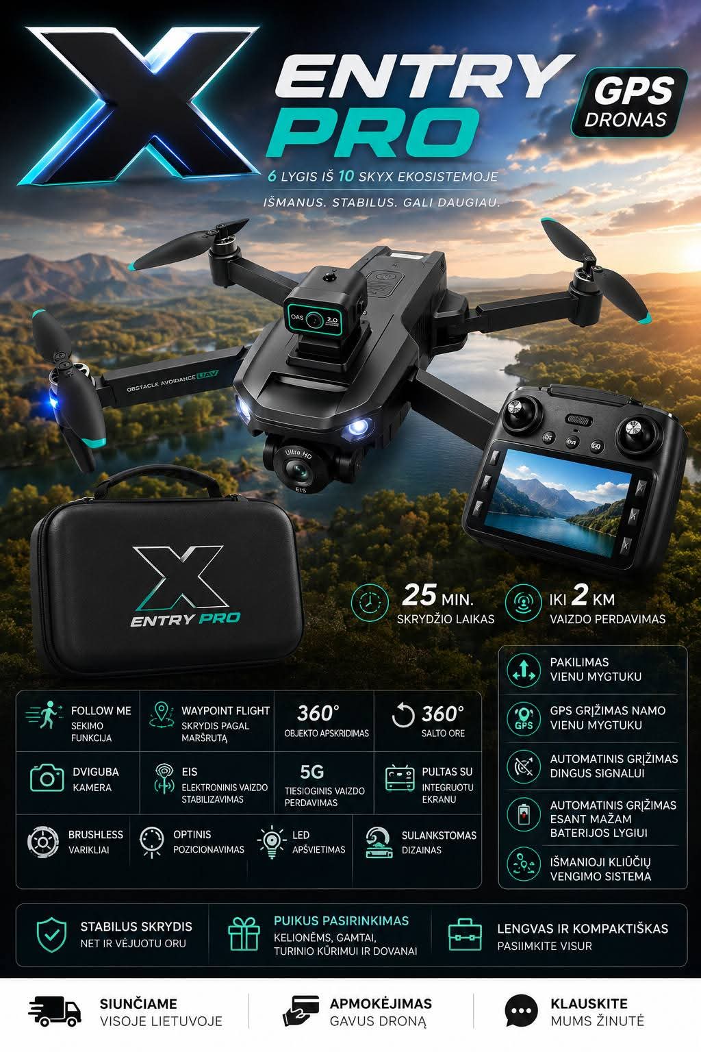 Dronas SkyX Entry Pro